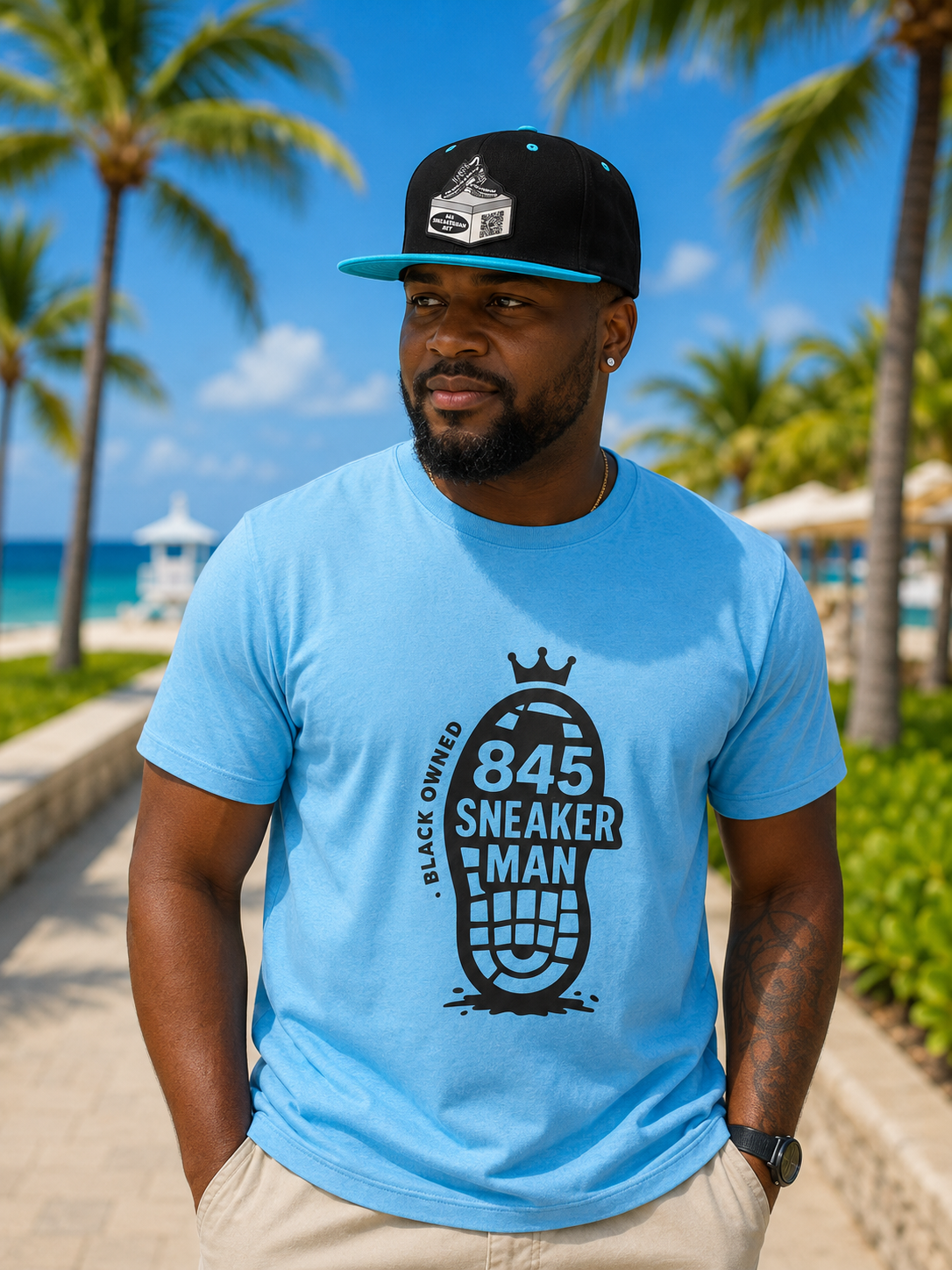 Black Owned Bootprint Tee — Carolina