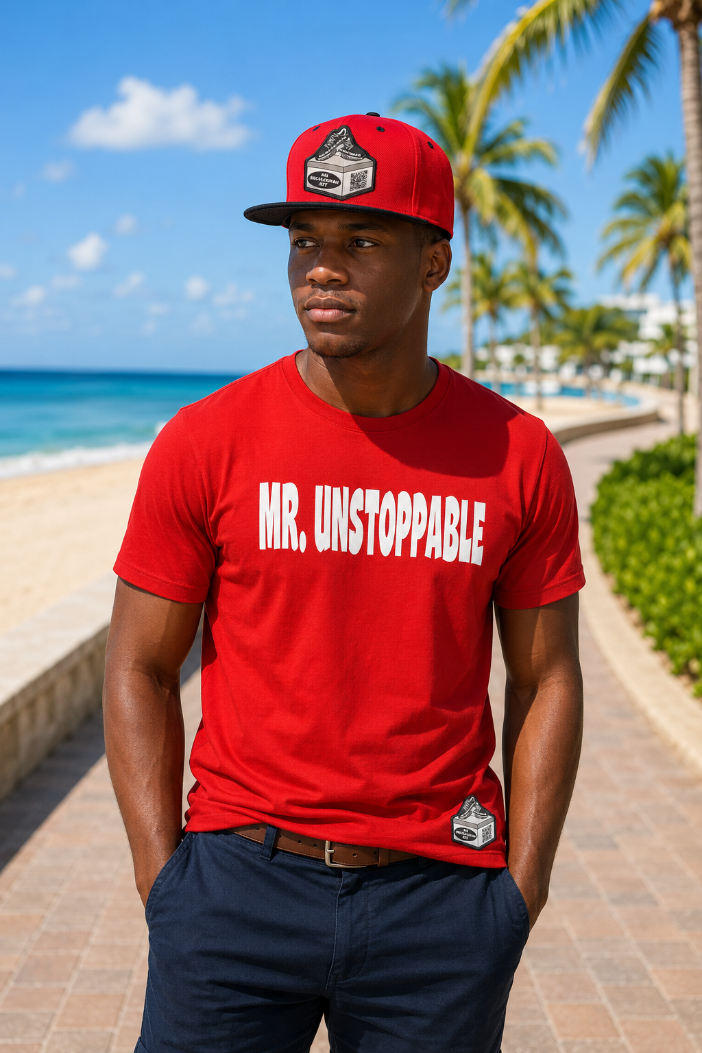 Mr. Unstoppable Tee — Red Classic